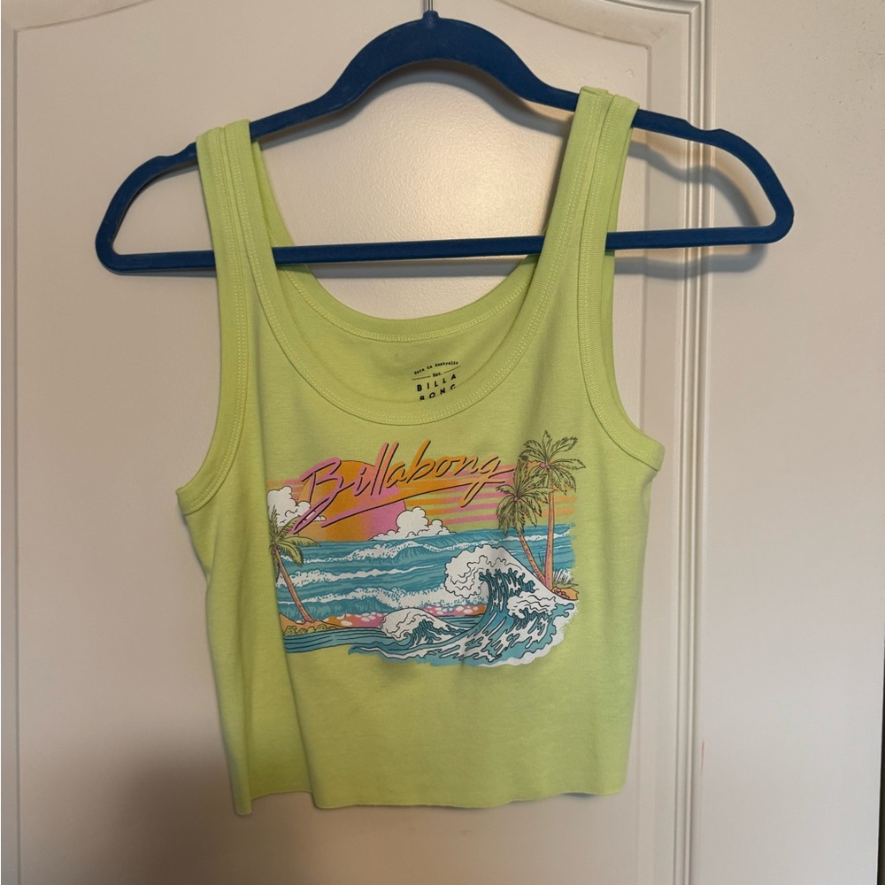 Billabong Neon Yellow Tank Top
